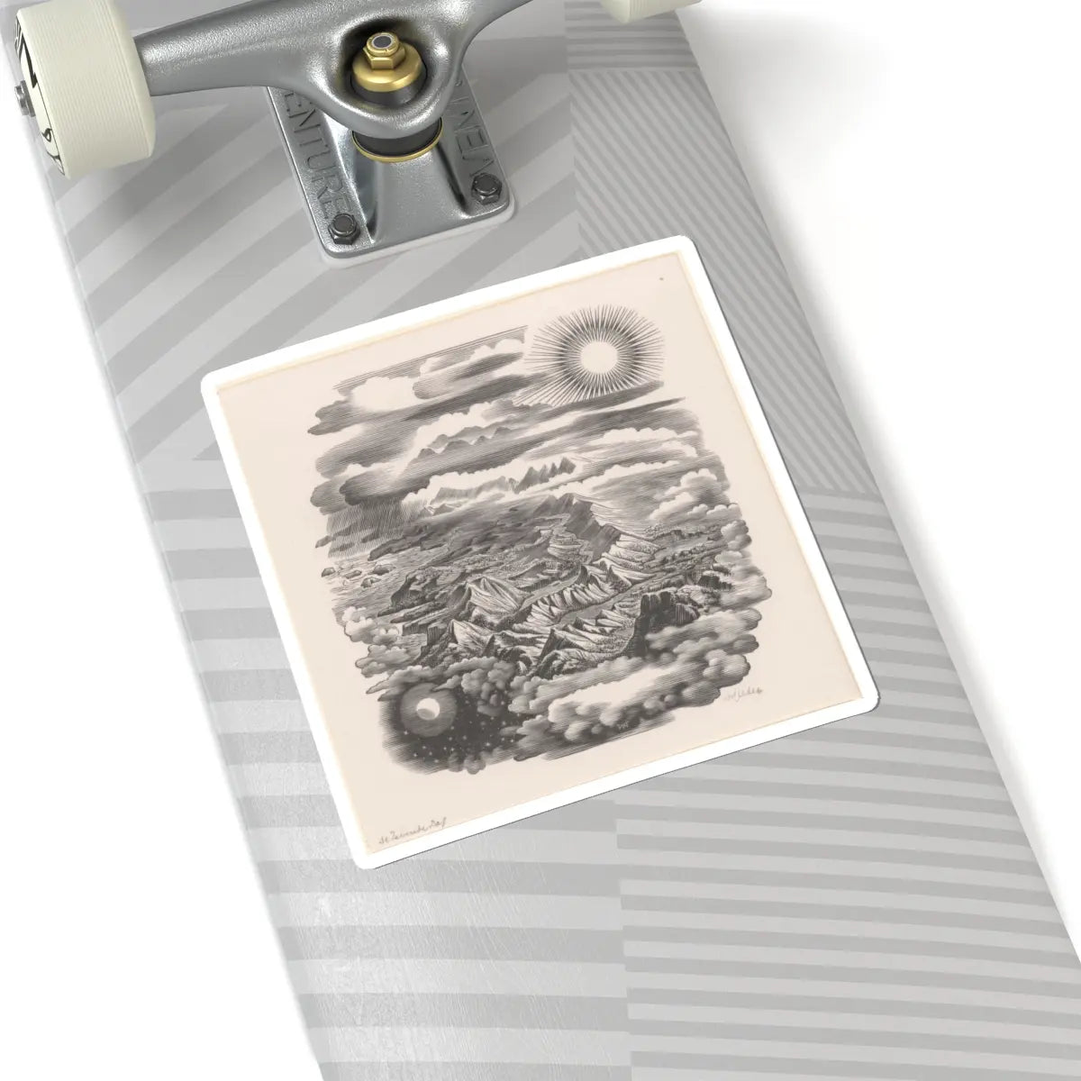 SKU:TSS-STICK-DRKVN-6X6-27 Sizes:6" × 6" Types:White