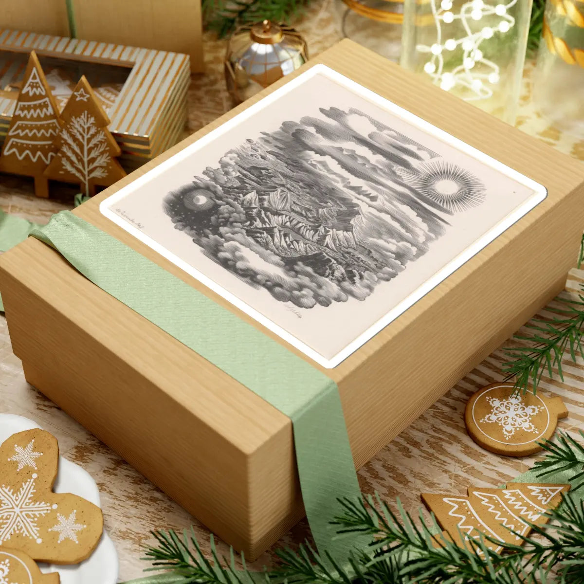 SKU:TSS-STICK-DRKVN-6X6-27 Sizes:6" × 6" Types:White
