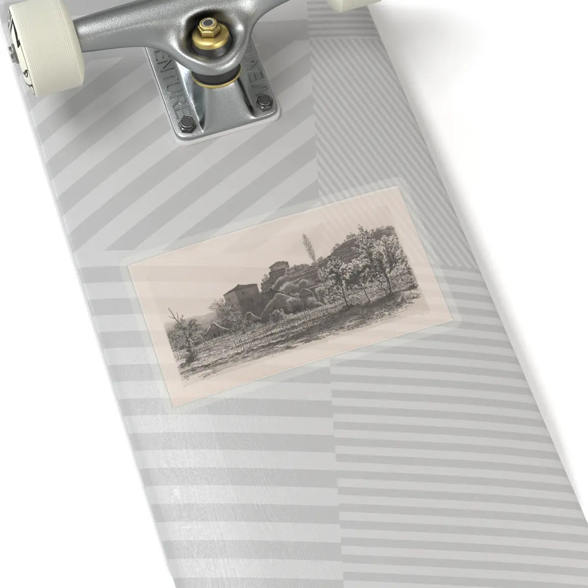 SKU:TSS-STICK-DRKVN-6X6-14DEL Sizes:6" × 6" Types:Transparent