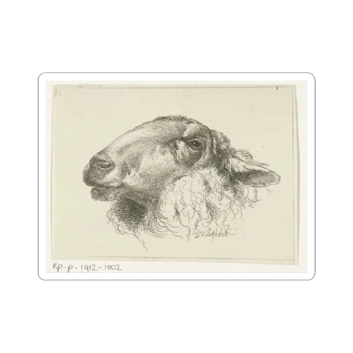 SKU:TSS-STICK-DRKVN-6X6-87 Sizes:6" × 6" Types:White
