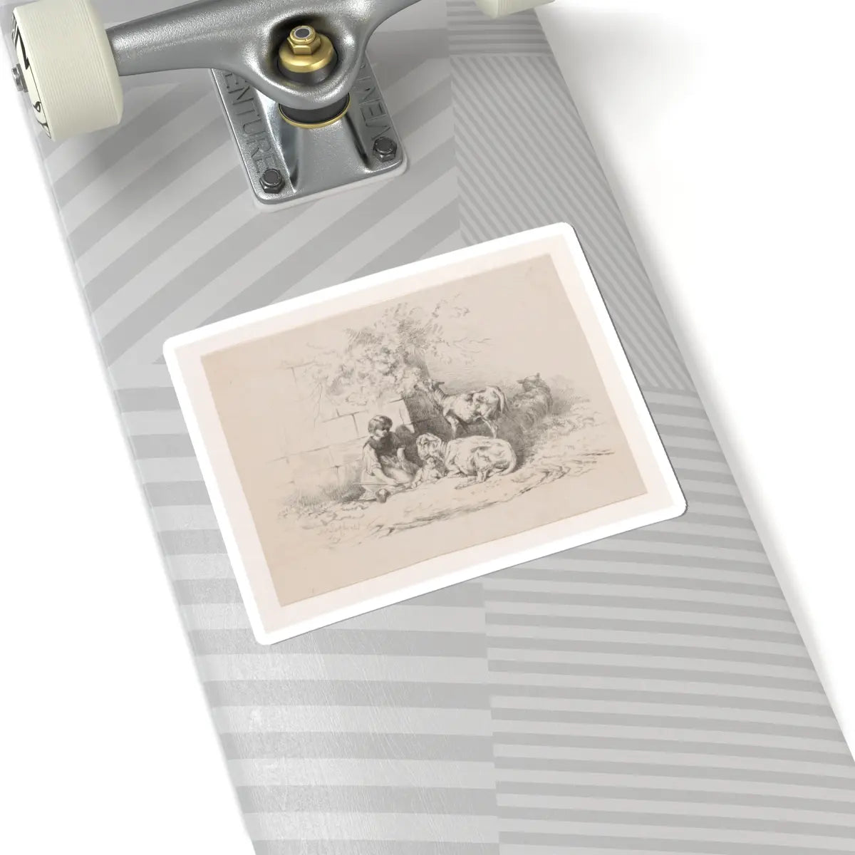 SKU:TSS-STICK-DRKVN-6X6-89 Sizes:6" × 6" Types:White