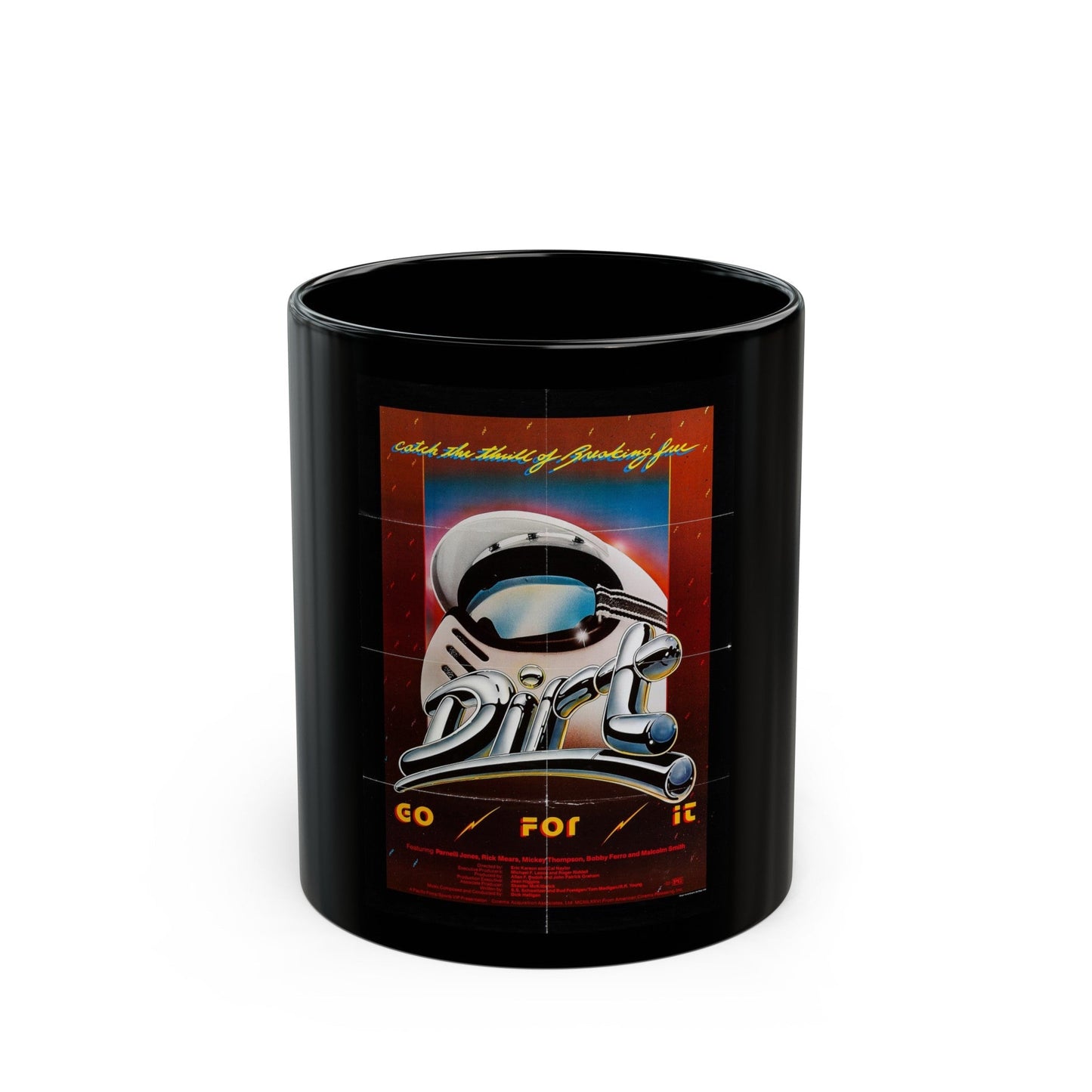 DIRT 1979 Movie Poster - Black Coffee Mug-11oz-The Sticker Space