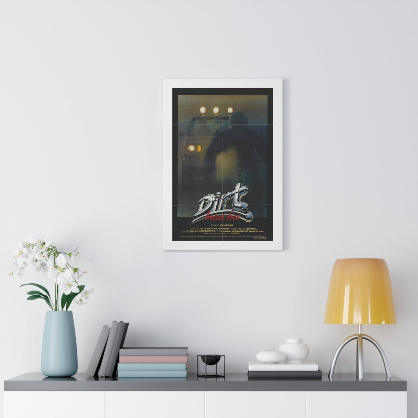 DIRT BREAK FREE 1979 - Framed Movie Poster-The Sticker Space