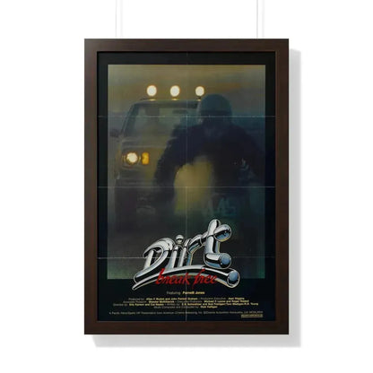 DIRT BREAK FREE 1979 - Framed Movie Poster 20" x 30" Walnut - The Sticker Space