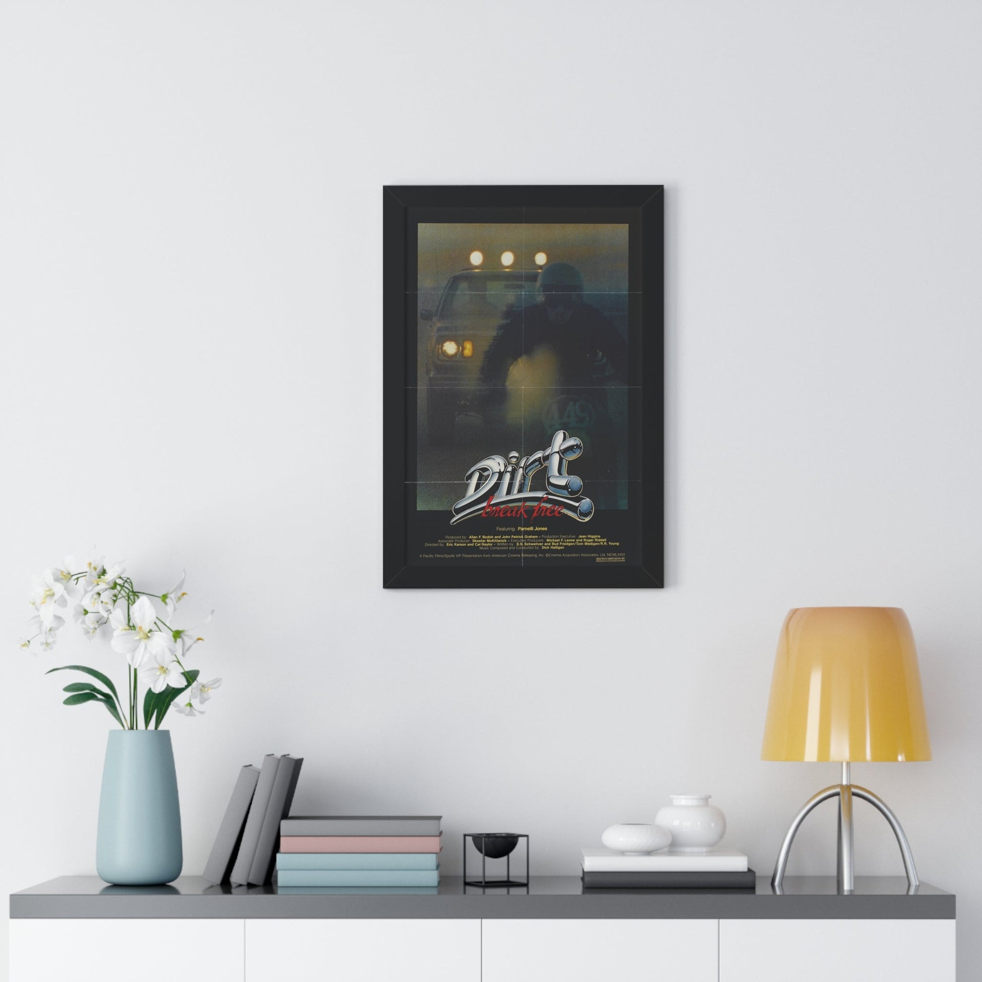 DIRT BREAK FREE 1979 - Framed Movie Poster-The Sticker Space