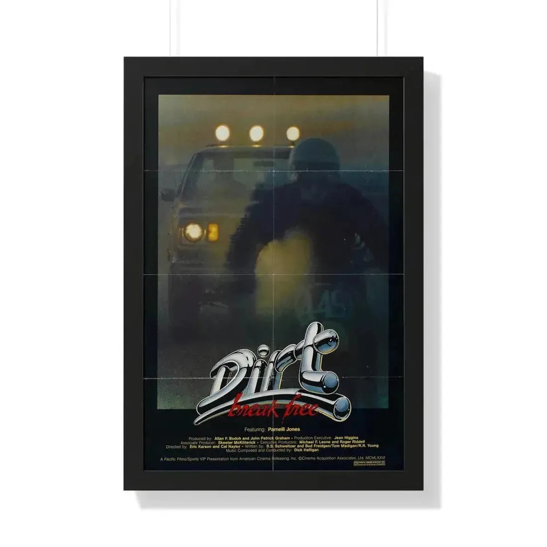 DIRT BREAK FREE 1979 - Framed Movie Poster - The Sticker Space