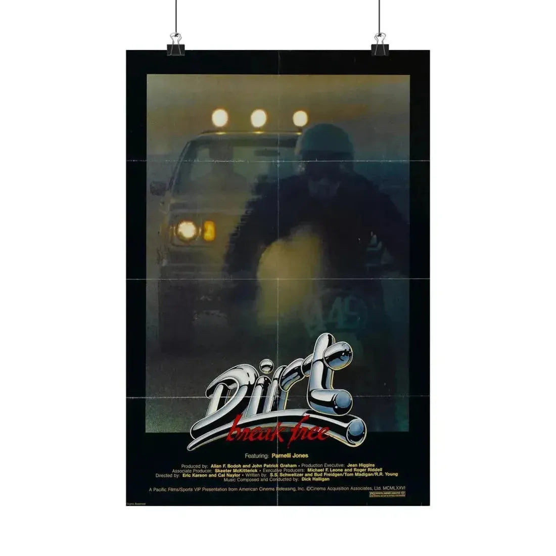 DIRT BREAK FREE 1979 - Paper Movie Poster 12″ x 18″ Matte - The Sticker Space