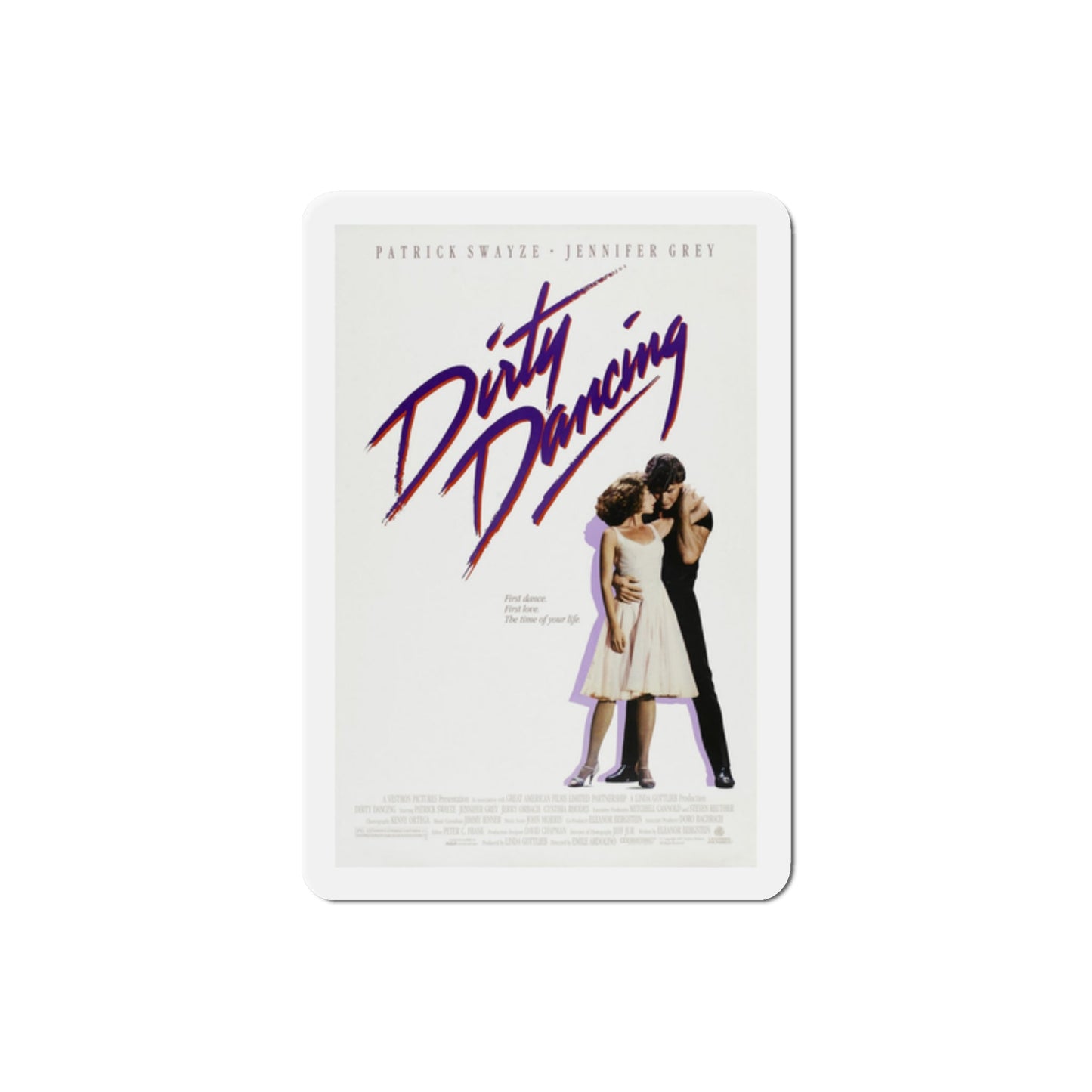 Dirty Dancing 1987 Movie Poster Die-Cut Magnet-2" x 2"-The Sticker Space