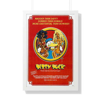 DIRTY DUCK 1974 - Framed Movie Poster-20" x 30"-The Sticker Space