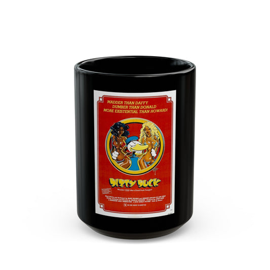 DIRTY DUCK 1974 Movie Poster - Black Coffee Mug-15oz-The Sticker Space