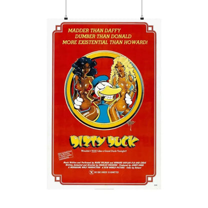 DIRTY DUCK 1974 - Paper Movie Poster - The Sticker Space
