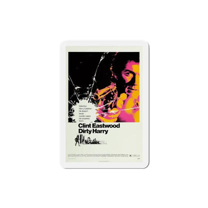 Dirty Harry 1971 Movie Poster Refrigerator Magnet 3 Inch - The Sticker Space