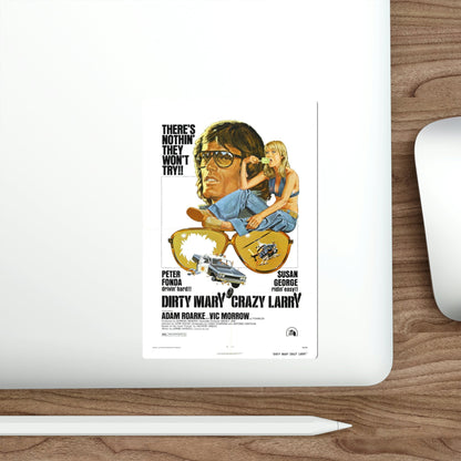 Dirty Mary Crazy Larry 1974 Movie Poster STICKER Vinyl Die-Cut Decal-The Sticker Space