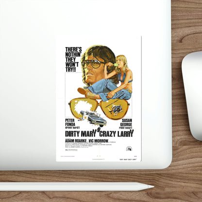 Dirty Mary Crazy Larry 1974 Movie Poster STICKER Vinyl Die-Cut Decal-The Sticker Space