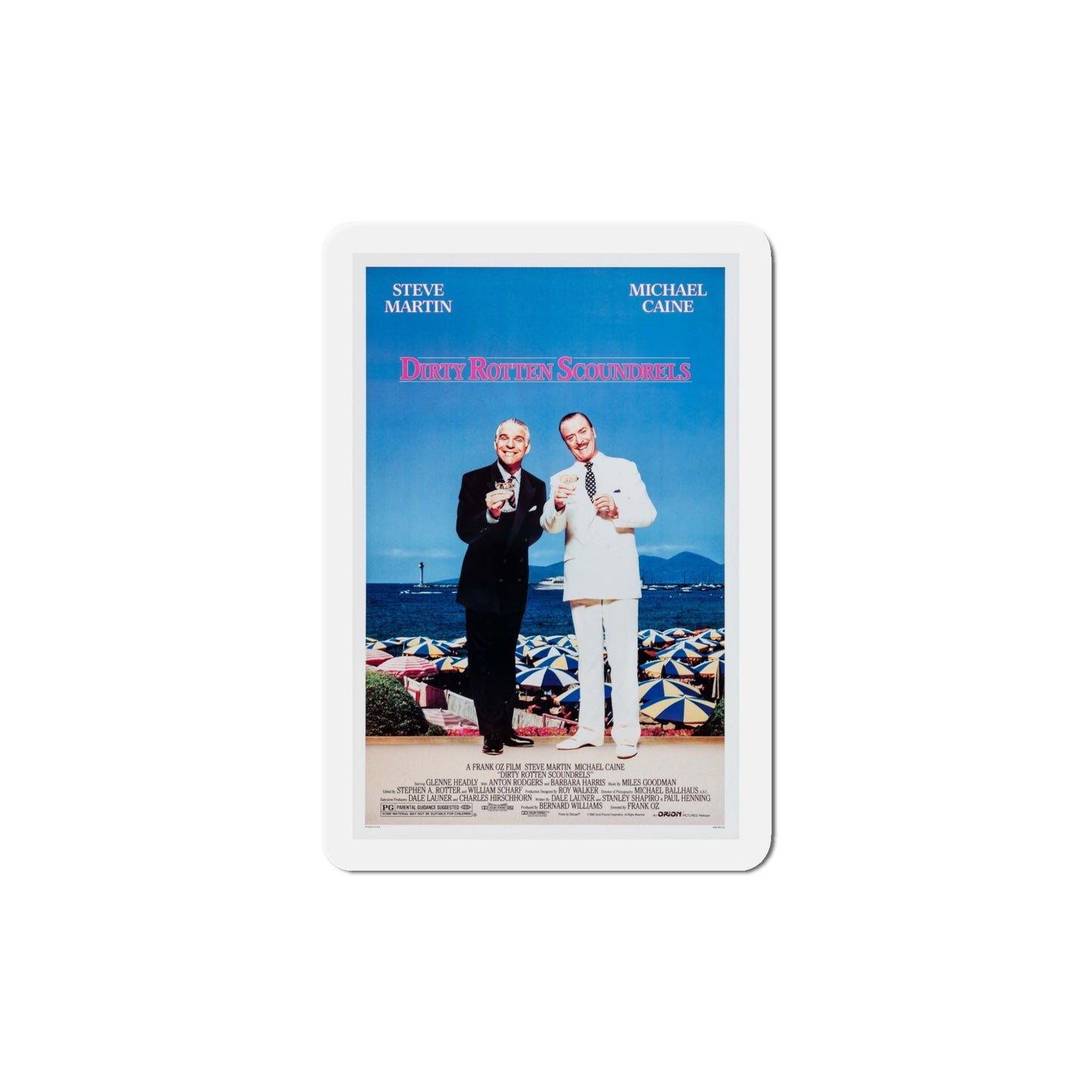 Dirty Rotten Scoundrels 1988 Movie Poster Die-Cut Magnet-5" x 5"-The Sticker Space