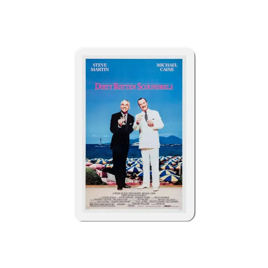 Dirty Rotten Scoundrels 1988 Movie Poster Refrigerator Magnet 2 Inch - The Sticker Space