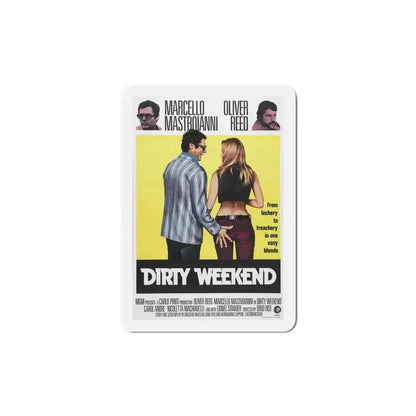 Dirty Weekend 1973 Movie Poster Refrigerator Magnet 5 Inch - The Sticker Space