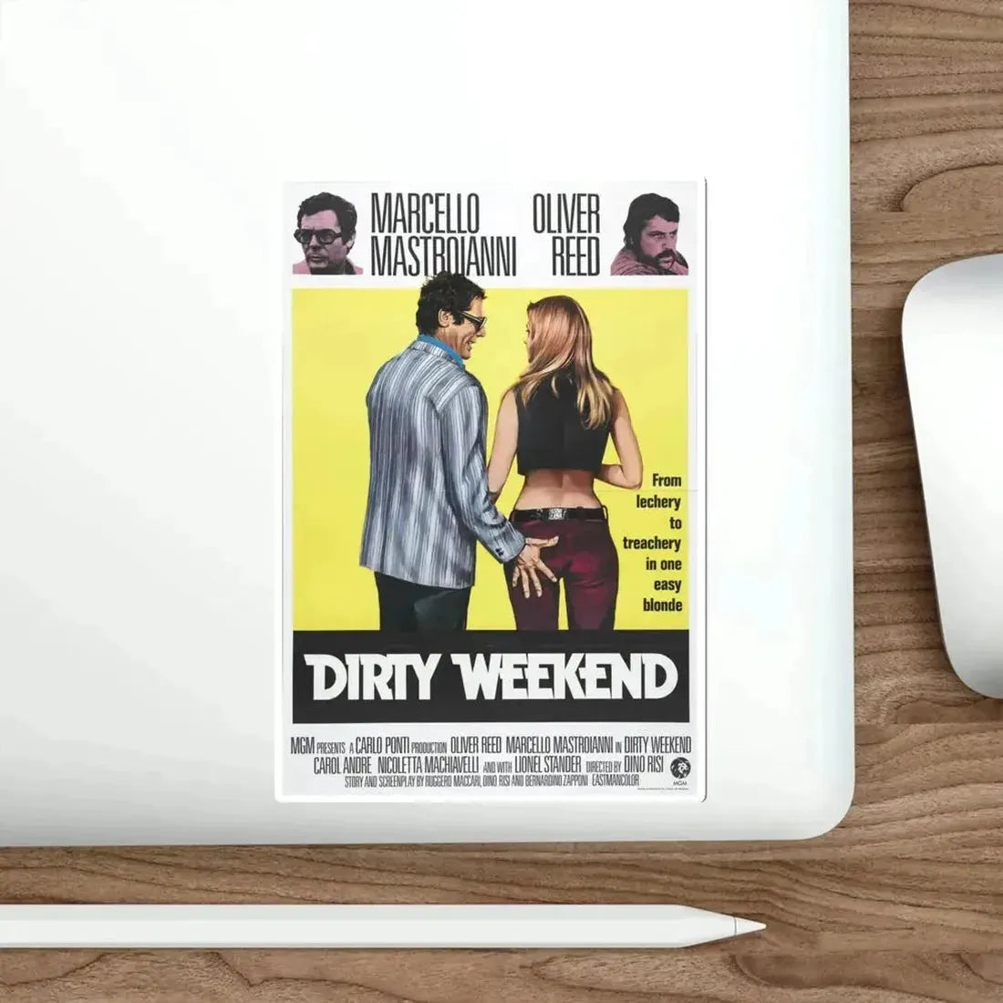 Dirty Weekend 1973 Movie Poster STICKER Vinyl Die-Cut Decal - The Sticker Space