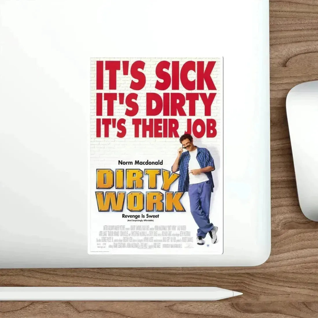 Dirty Work 1998 Movie Poster STICKER Vinyl Die-Cut Decal - The Sticker Space