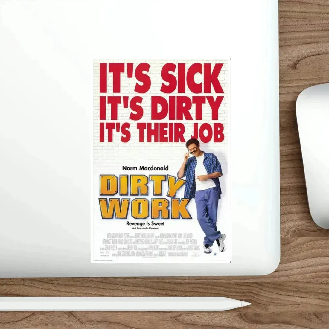 Dirty Work 1998 Movie Poster STICKER Vinyl Die-Cut Decal - The Sticker Space