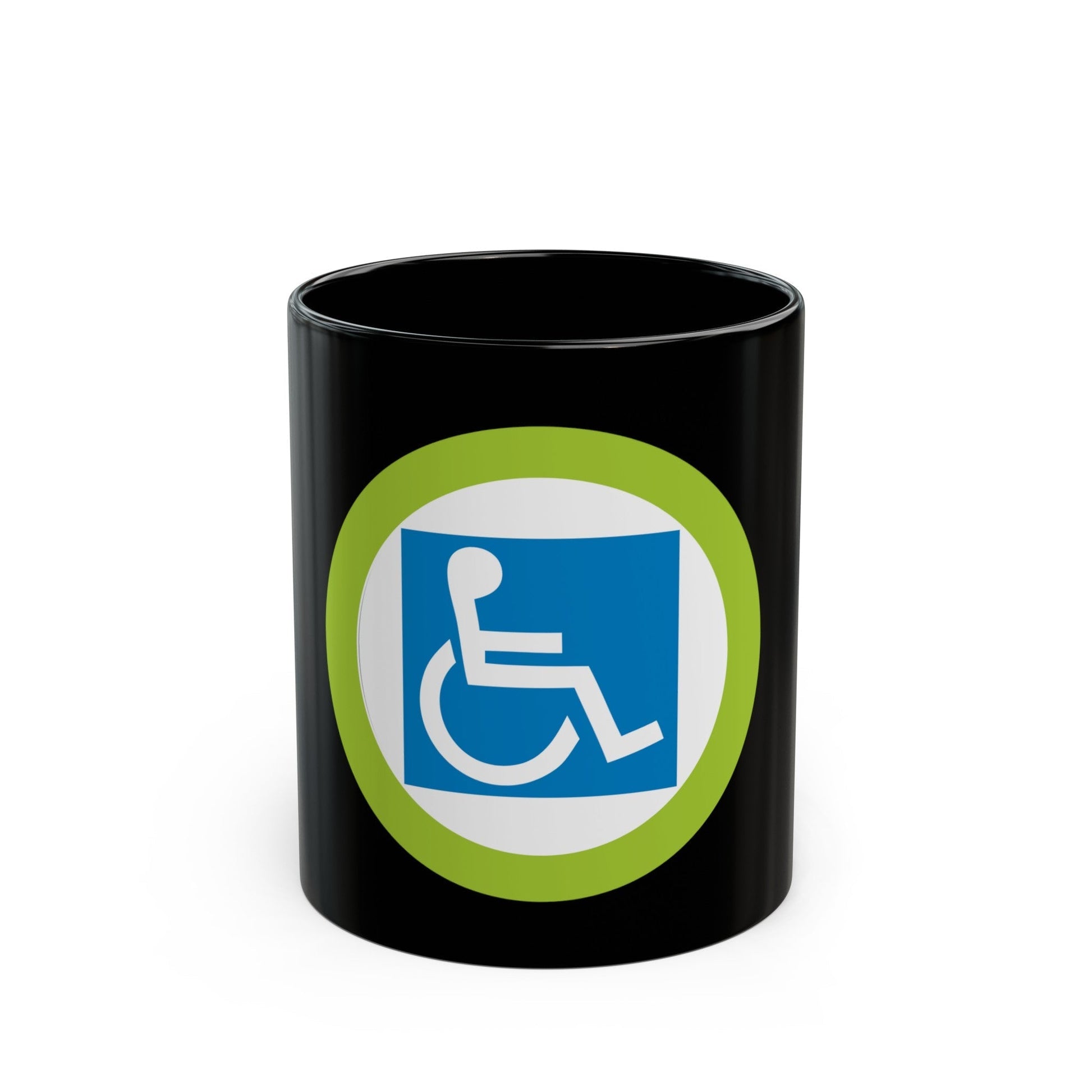 Disabilities Awareness (Boy Scout Merit Badge) Black Coffee Mug-11oz-The Sticker Space