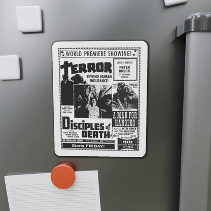 DISCIPLES OF DEATH + A MAN FOR HANGING 1972 Movie Poster - Die-Cut Magnet-The Sticker Space