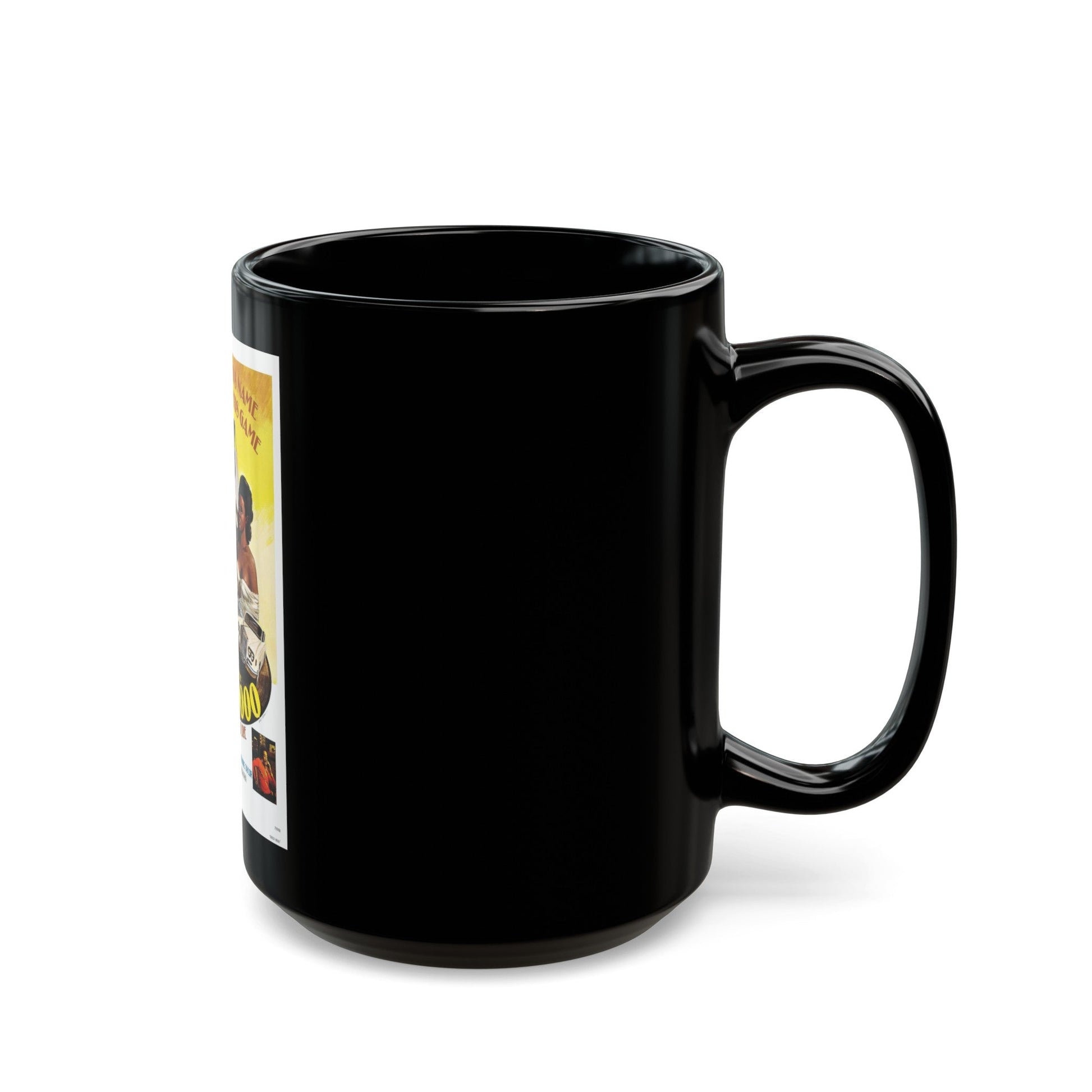 DISCO 9000 1977 Movie Poster - Black Coffee Mug-The Sticker Space