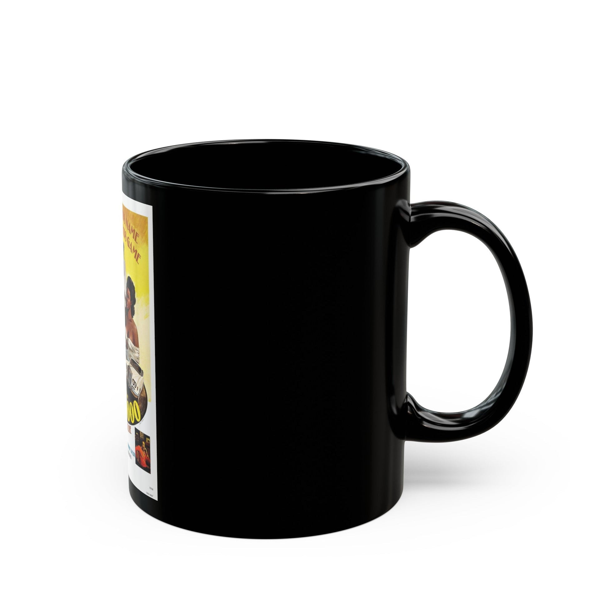 DISCO 9000 1977 Movie Poster - Black Coffee Mug-The Sticker Space