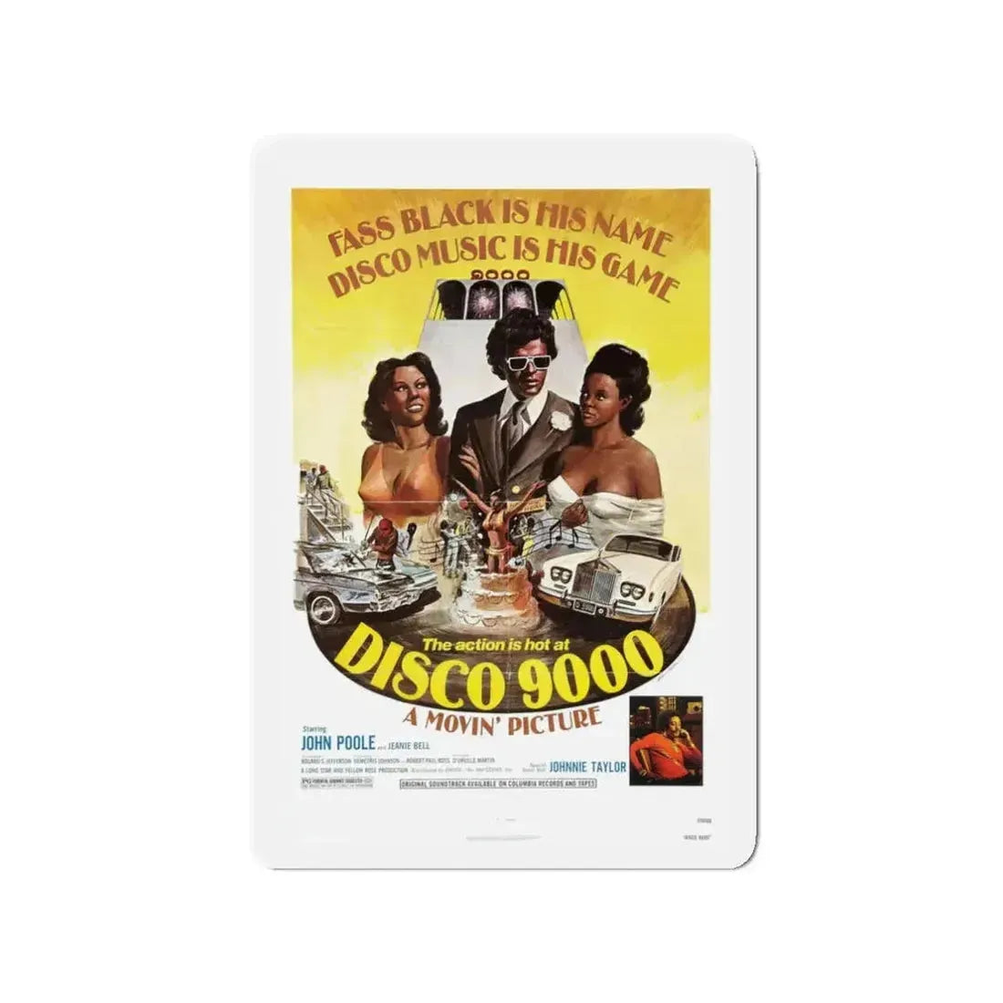 DISCO 9000 1977 Movie Poster - Refrigerator Magnet - The Sticker Space