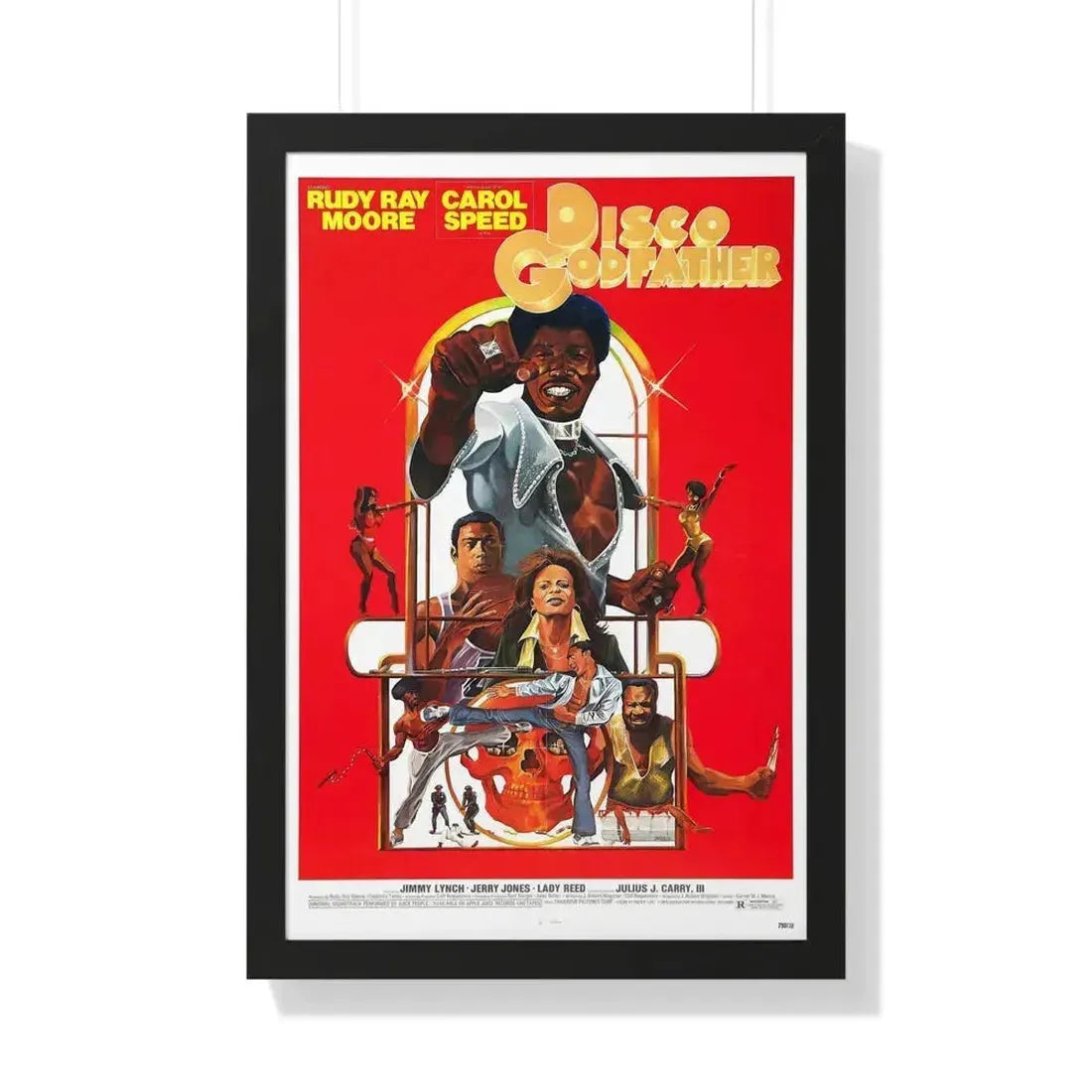 DISCO GODFATHER 1979 - Framed Movie Poster 20" x 30" Black - The Sticker Space