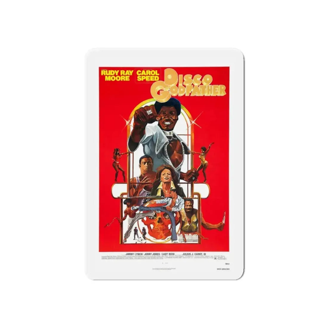 DISCO GODFATHER 1979 Movie Poster - Refrigerator Magnet 6 Inch - The Sticker Space