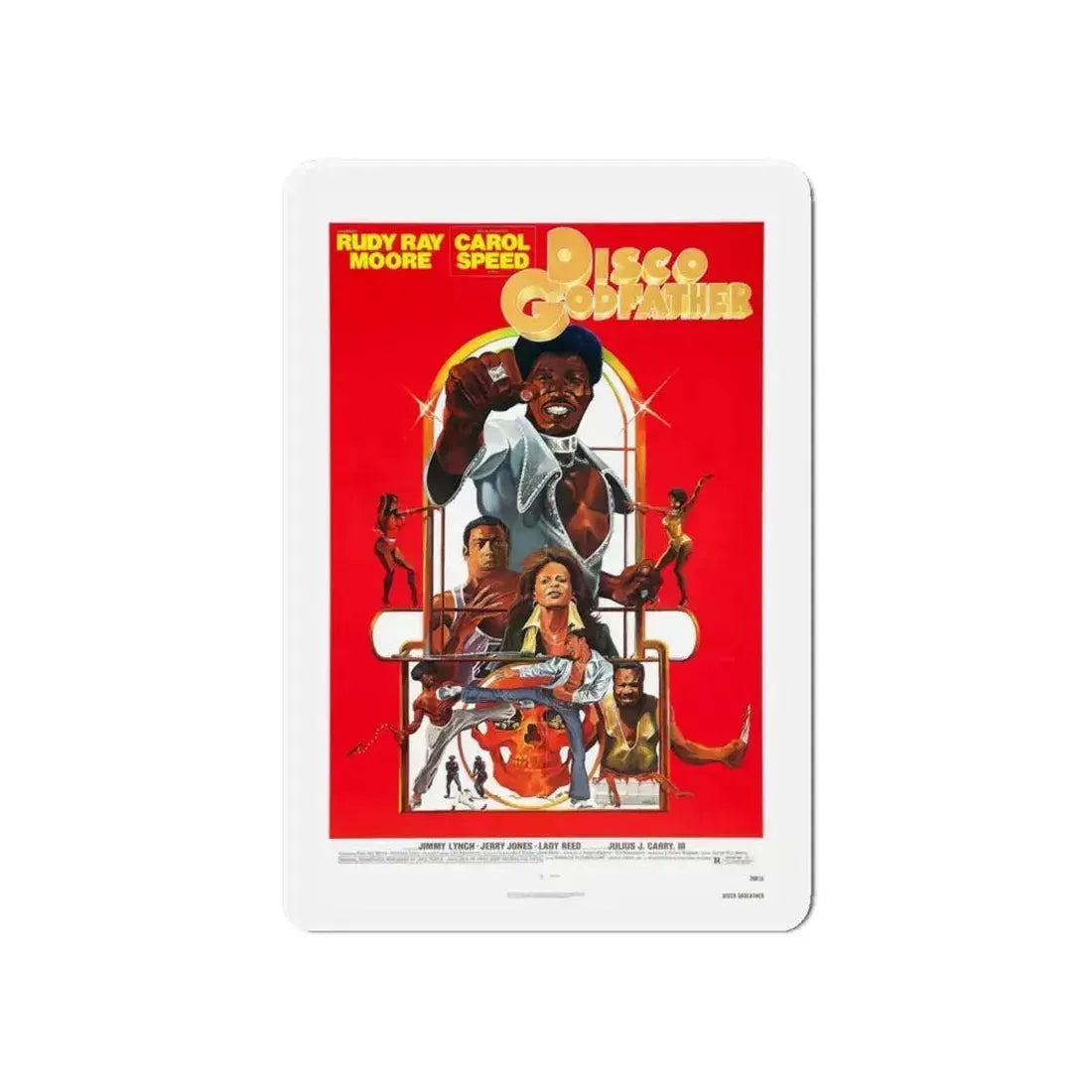 DISCO GODFATHER 1979 Movie Poster - Refrigerator Magnet - The Sticker Space