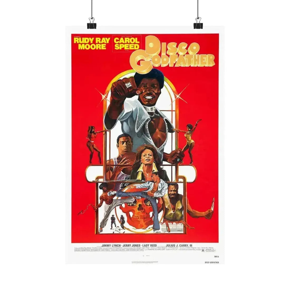 DISCO GODFATHER 1979 - Paper Movie Poster 12″ x 18″ Matte - The Sticker Space