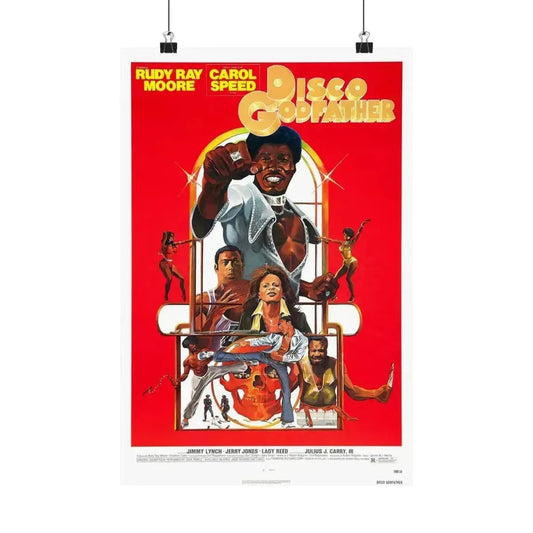 DISCO GODFATHER 1979 - Paper Movie Poster 12″ x 18″ Matte - The Sticker Space