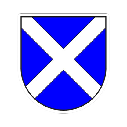 Disentis Muster wappen (Switzerland) (Coat of Arms) STICKER Vinyl Kiss-Cut Decal 2 Inch White - The Sticker Space