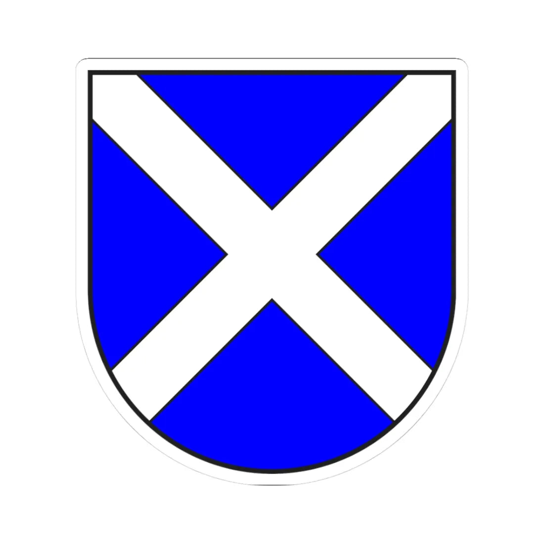 Disentis Muster wappen (Switzerland) (Coat of Arms) STICKER Vinyl Kiss-Cut Decal 3 Inch White - The Sticker Space