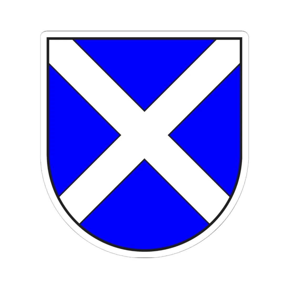 Disentis Muster wappen (Switzerland) (Coat of Arms) STICKER Vinyl Kiss-Cut Decal 6 Inch White - The Sticker Space