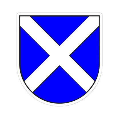 Disentis Muster wappen (Switzerland) (Coat of Arms) STICKER Vinyl Kiss-Cut Decal 6 Inch White - The Sticker Space