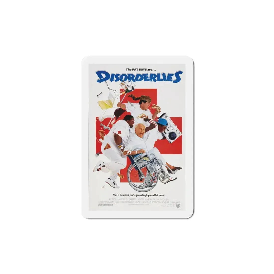 Disorderlies 1987 Movie Poster Refrigerator Magnet 5 Inch - The Sticker Space