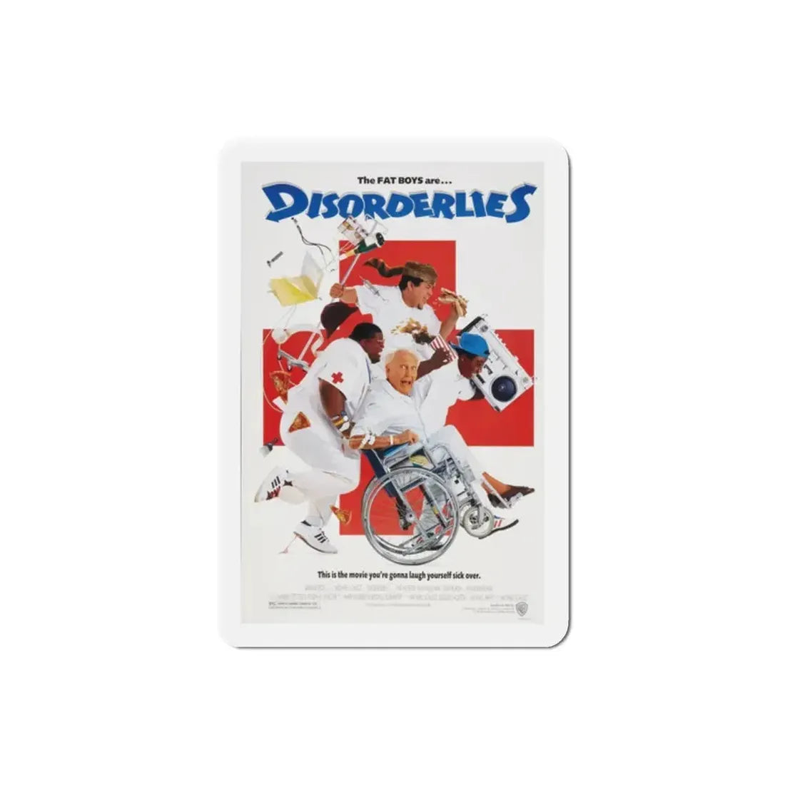 Disorderlies 1987 Movie Poster Refrigerator Magnet - The Sticker Space