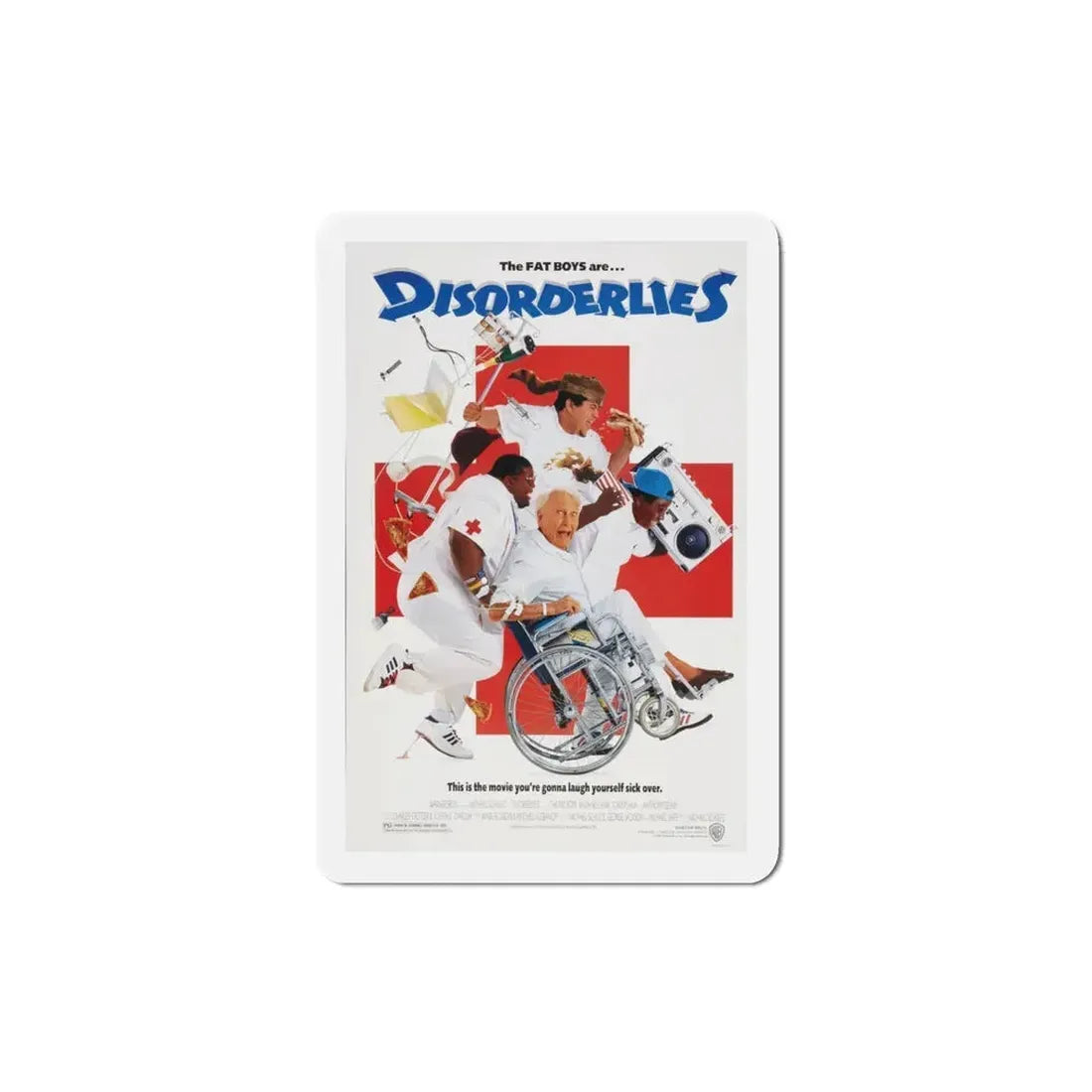 Disorderlies 1987 Movie Poster Refrigerator Magnet - The Sticker Space