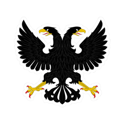 Displayed double head eagle (Russia) (Coat of Arms) STICKER Vinyl Kiss-Cut Decal 2 Inch White - The Sticker Space