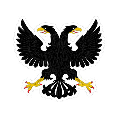 Displayed double head eagle (Russia) (Coat of Arms) STICKER Vinyl Kiss-Cut Decal 3 Inch White - The Sticker Space