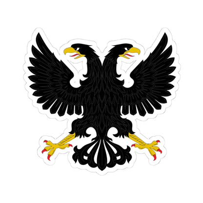 Displayed double head eagle (Russia) (Coat of Arms) STICKER Vinyl Kiss-Cut Decal 4 Inch White - The Sticker Space