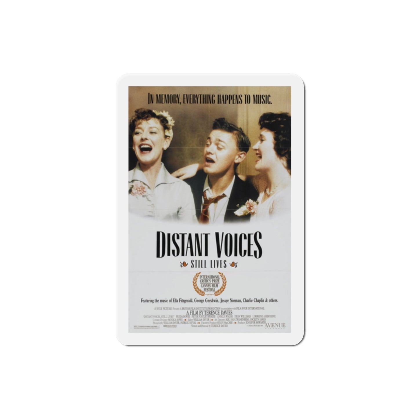 Distant Voices, Still Lives 1989 Movie Poster Die-Cut Magnet-2" x 2"-The Sticker Space