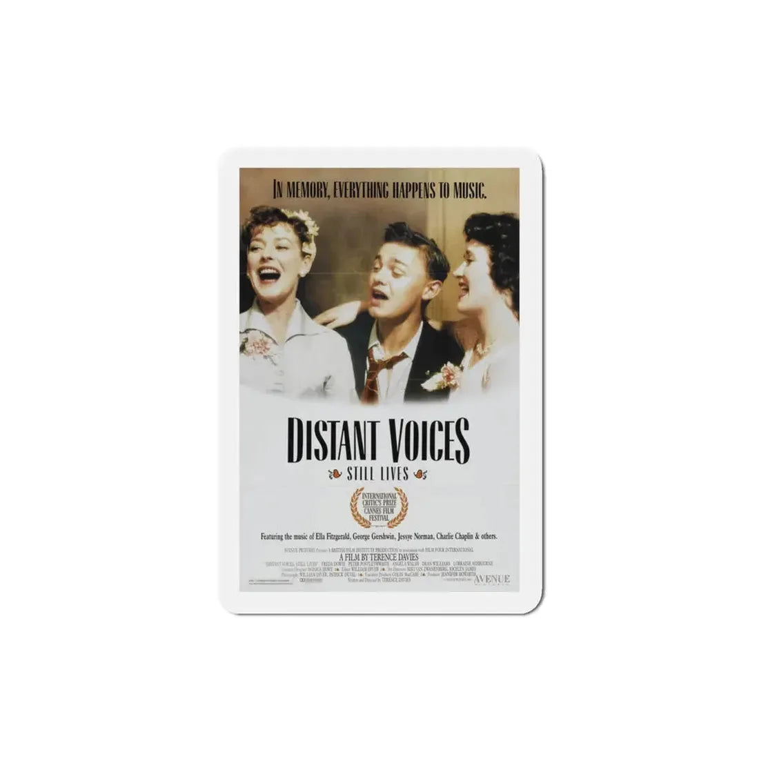 Distant Voices, Still Lives 1989 Movie Poster Refrigerator Magnet 3 Inch - The Sticker Space