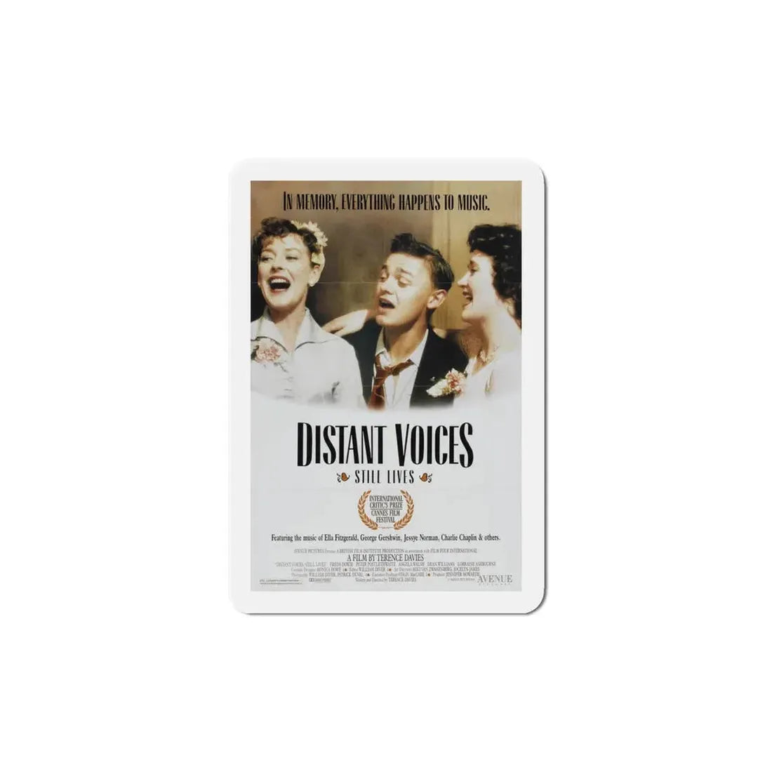Distant Voices, Still Lives 1989 Movie Poster Refrigerator Magnet 6 Inch - The Sticker Space