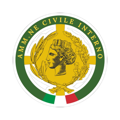 Distintivo amm.ne civile interno (Italy) (Coat of Arms) STICKER Vinyl Kiss-Cut Decal - The Sticker Space