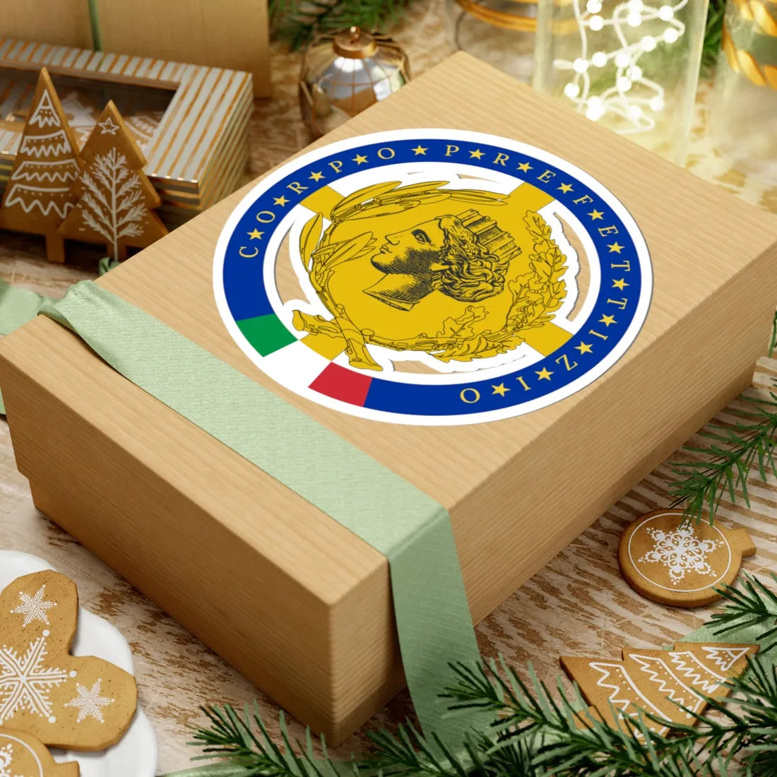 Distintivo corpo prefettizio (Italy) (Coat of Arms) STICKER Vinyl Kiss-Cut Decal - The Sticker Space