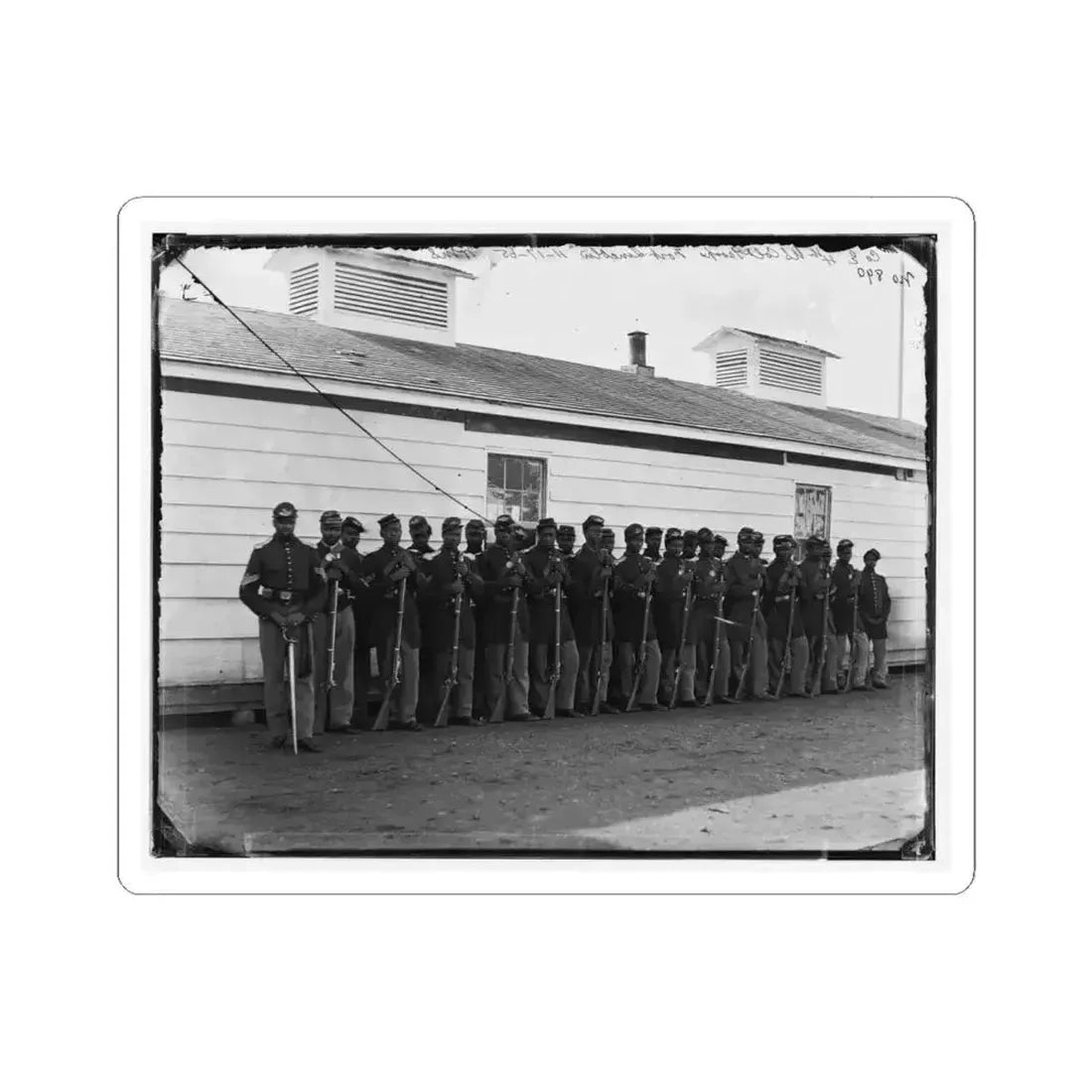 District of Columbia. Company E, 4Th U.S. Colored Infantry, at Fort Lincoln (U.S. Civil War) STICKER Vinyl Kiss-Cut Decal 6 Inch White - The Sticker Space